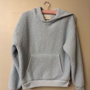 American Eagle Outfitters Light Blue Sherpa Hoodie